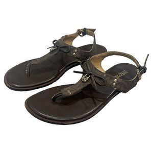 Women's MK Flat Thong Sandals